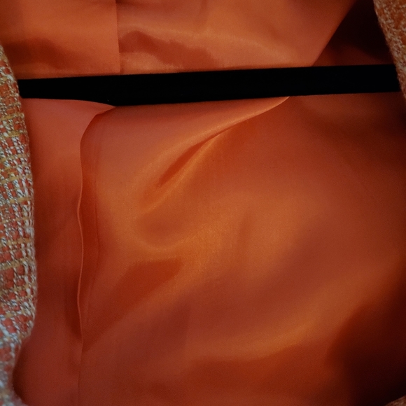 53- Jones Wear New York Front tie belt orange lined - Picture 5 of 9